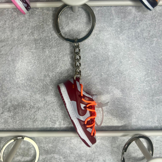 Off-White x Dunk Low 'University Red' Keyring